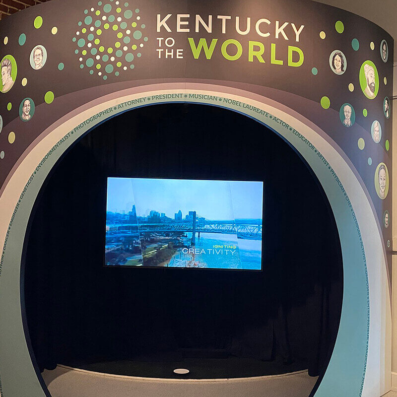 INFINITY PRODUCTIONS PORTFOLIO HOSPITALITY Exhibts Arts Entertainment Touchless Interactive Micro Theatre Kentucky to the World 02