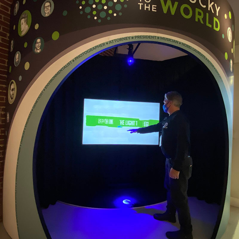 INFINITY PRODUCTIONS PORTFOLIO HOSPITALITY Exhibts Arts Entertainment Touchless Interactive Micro Theatre Kentucky to the World 08