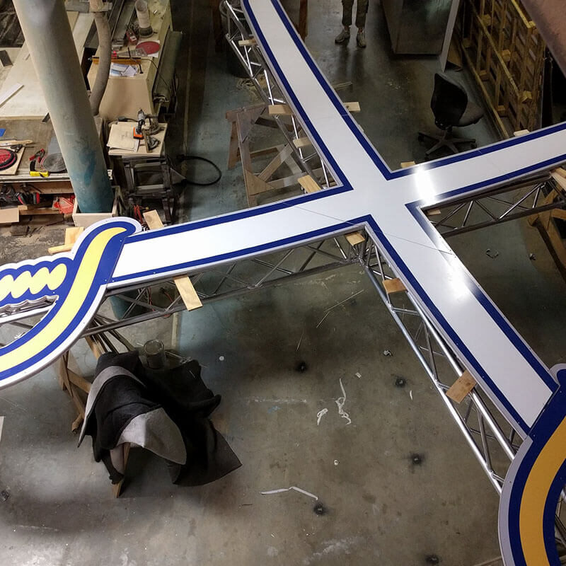 INFINITY PRODUCTIONS PORTFOLIO HOSPITALITY Marketing Displays Buffalo Sabres Logo 01