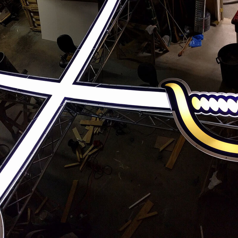 INFINITY PRODUCTIONS PORTFOLIO HOSPITALITY Marketing Displays Buffalo Sabres Logo 02