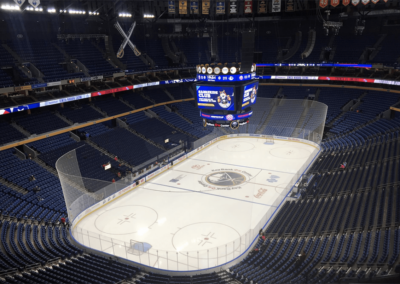 INFINITY PRODUCTIONS PORTFOLIO HOSPITALITY Marketing Displays Buffalo Sabres Logo 06