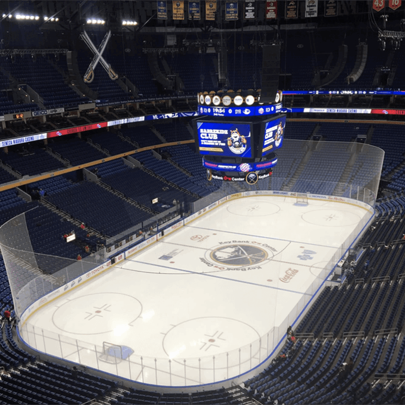 INFINITY PRODUCTIONS PORTFOLIO HOSPITALITY Marketing Displays Buffalo Sabres Logo 06