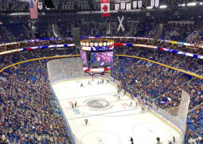 INFINITY PRODUCTIONS PORTFOLIO HOSPITALITY Marketing Displays Buffalo Sabres Logo 07