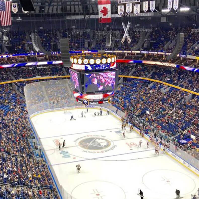 INFINITY PRODUCTIONS PORTFOLIO HOSPITALITY Marketing Displays Buffalo Sabres Logo 07