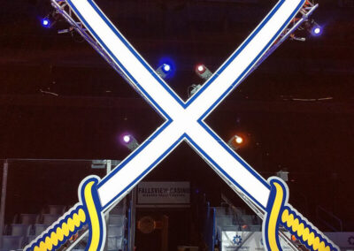 INFINITY PRODUCTIONS PORTFOLIO HOSPITALITY Marketing Displays Buffalo Sabres Logo 09