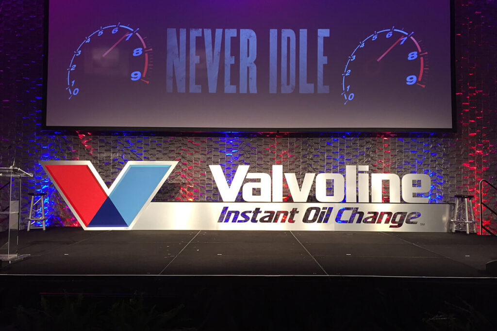 INFINITY PRODUCTIONS PORTFOLIO HOSPITALITY Marketing Displays Valvoline 07