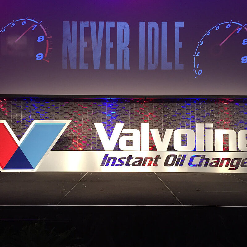 INFINITY PRODUCTIONS PORTFOLIO HOSPITALITY Marketing Displays Valvoline 07
