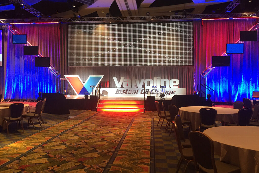 INFINITY PRODUCTIONS PORTFOLIO HOSPITALITY Marketing Displays Valvoline 08