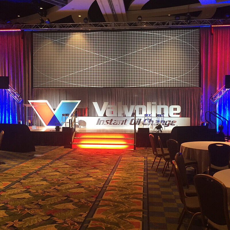 INFINITY PRODUCTIONS PORTFOLIO HOSPITALITY Marketing Displays Valvoline 08