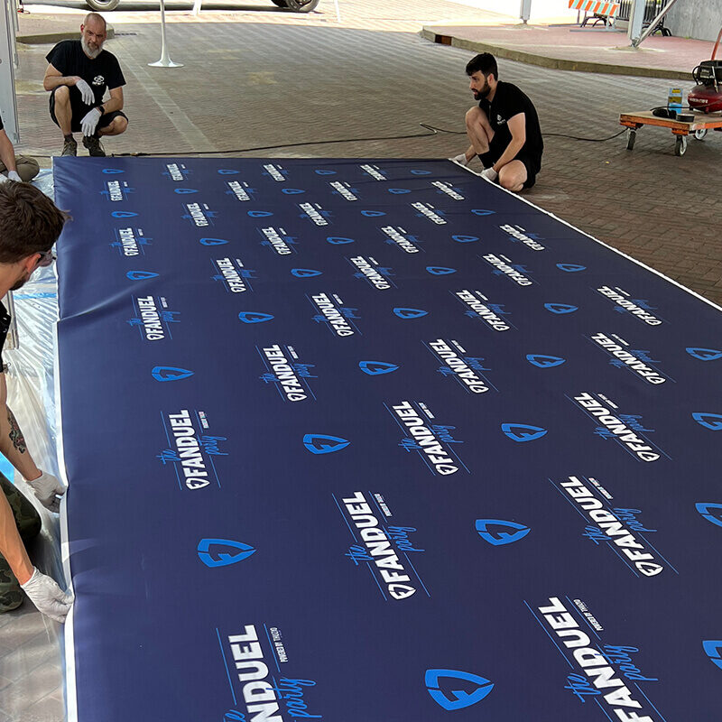 INFINITY PRODUCTIONS PORTFOLIO Marketing Displays Episode 1 Fan Duel 2024 Derby Oaks Party 010