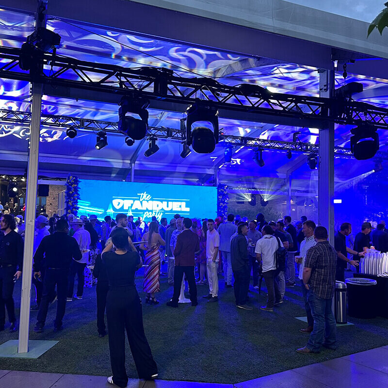 INFINITY PRODUCTIONS PORTFOLIO Marketing Displays Episode 1 Fan Duel 2024 Derby Oaks Party 015