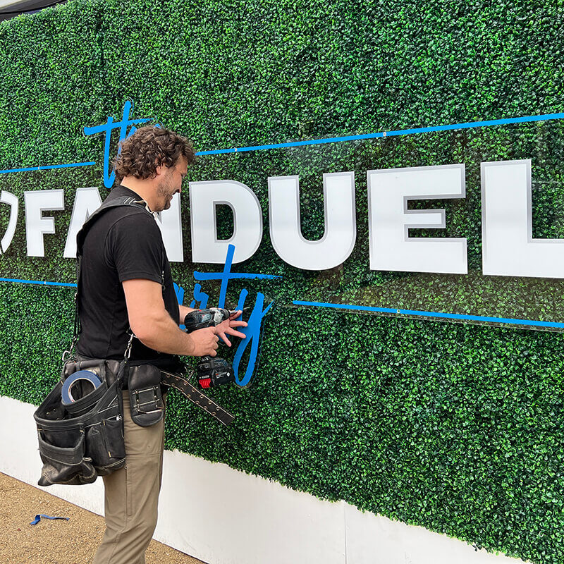 INFINITY PRODUCTIONS PORTFOLIO Marketing Displays Episode 1 Fan Duel 2024 Derby Oaks Party 05