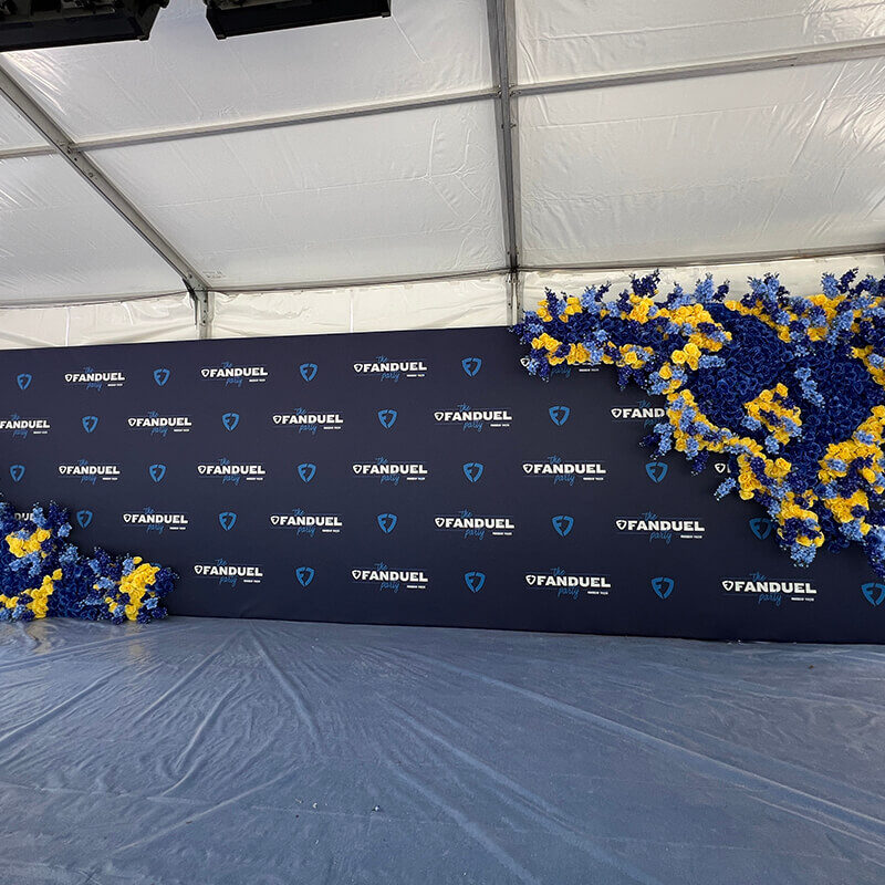 INFINITY PRODUCTIONS PORTFOLIO Marketing Displays Episode 1 Fan Duel 2024 Derby Oaks Party 06