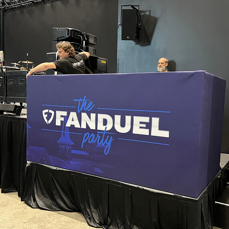 INFINITY PRODUCTIONS PORTFOLIO Marketing Displays Episode 1 Fan Duel 2024 Derby Oaks Party 07