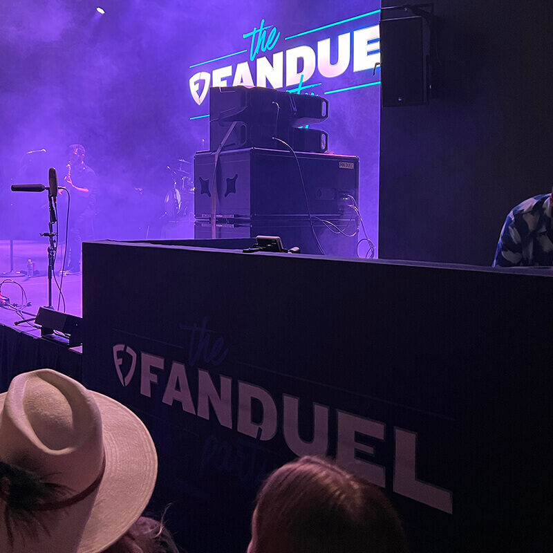 INFINITY PRODUCTIONS PORTFOLIO Marketing Displays Episode 1 Fan Duel 2024 Derby Oaks Party 08