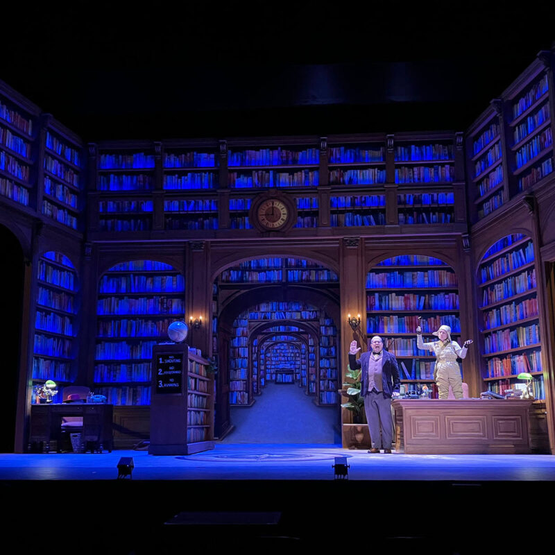 INFINITY PRODUCTIONS PORTFOLIO THEATRE PERFORMING ARTS CHICAGO OPERA Adam Theater Library Lion Landscape 022