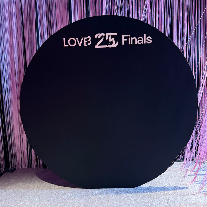 Infinity Productions Projects Marketing Displays LOVB Kapture Global Yum Center Louisville 03