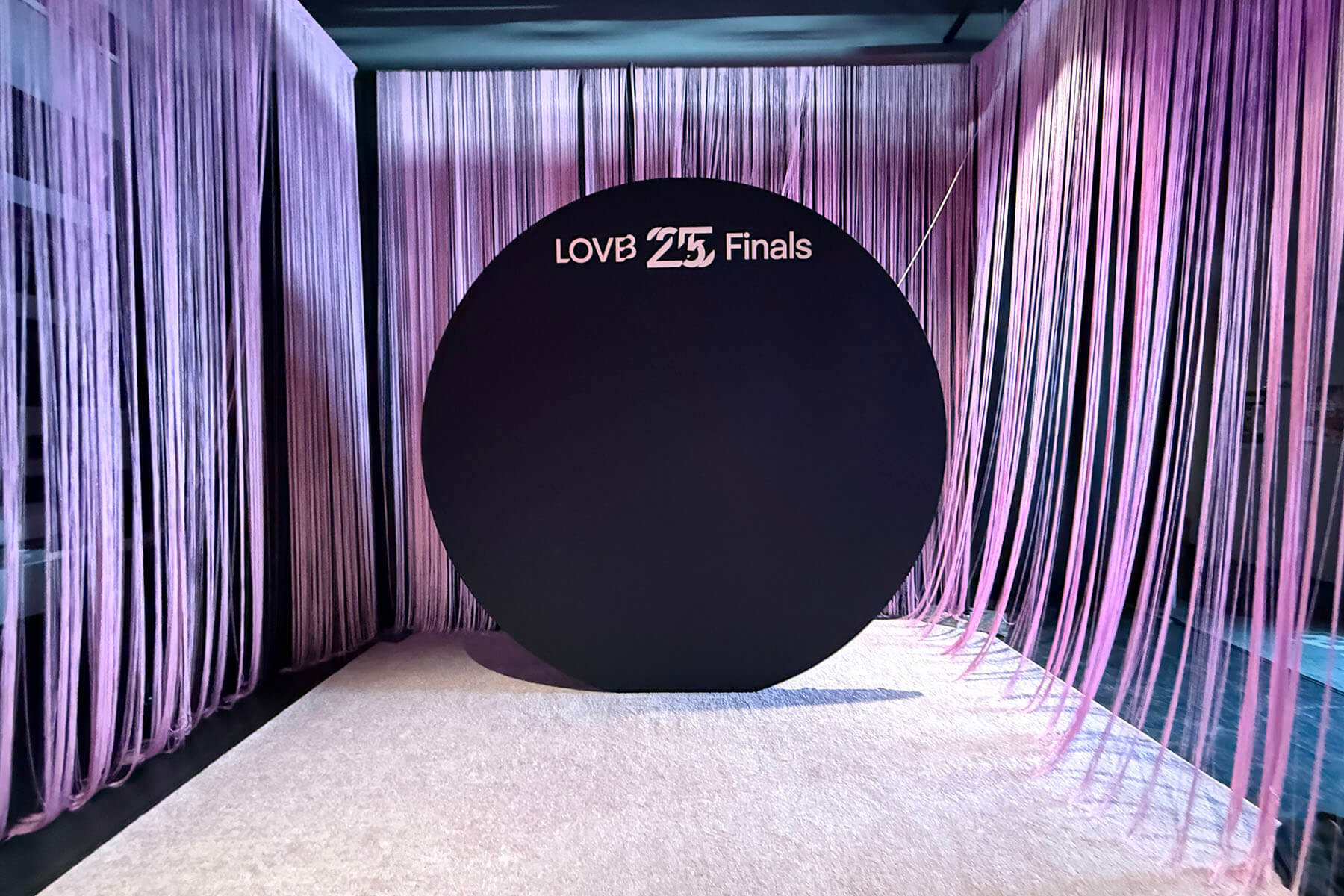 Infinity Productions Projects Marketing Displays LOVB Kapture Global Yum Center Louisville 04